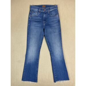 MOTHER Blue Straight Leg Jeans
